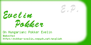 evelin pokker business card